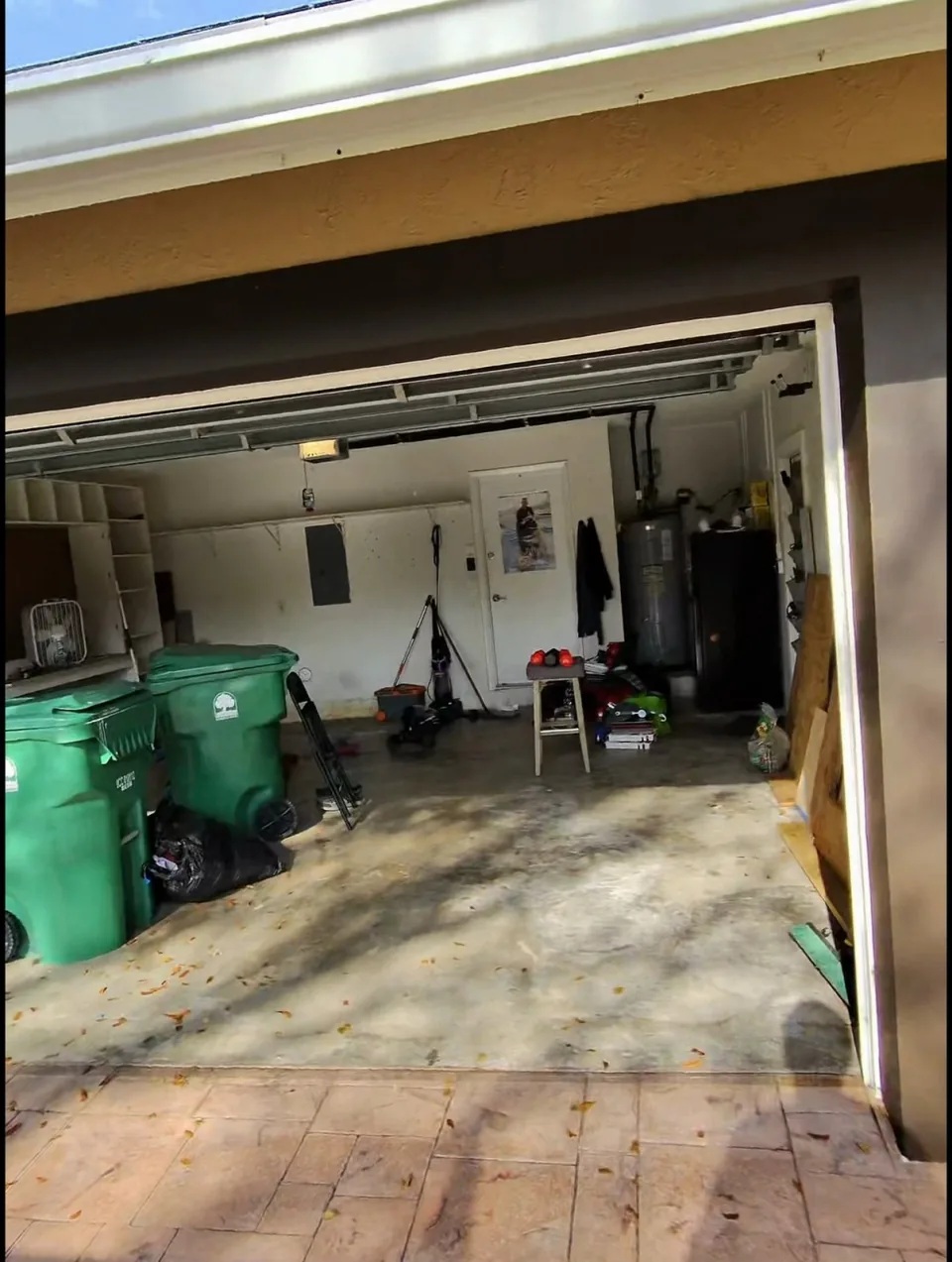 Garage cleared