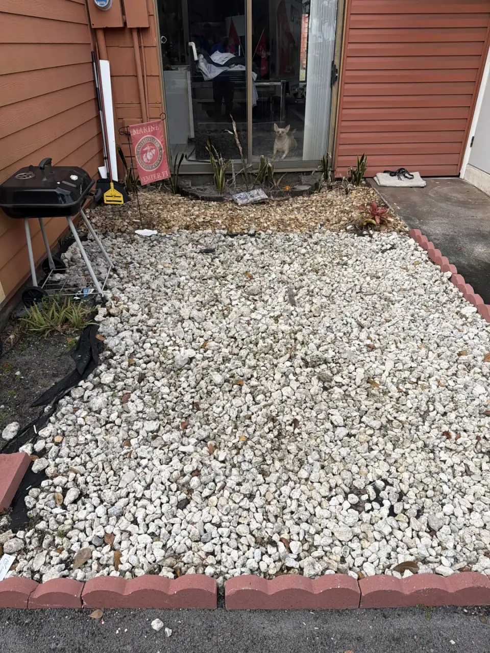 The same gravel bed cleared