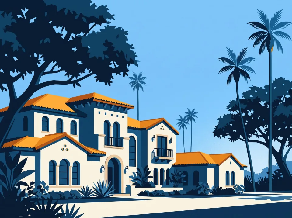 Illustration: the kind of homes in this area