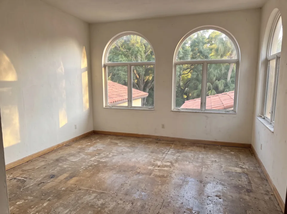Illustration, after: the space cleared