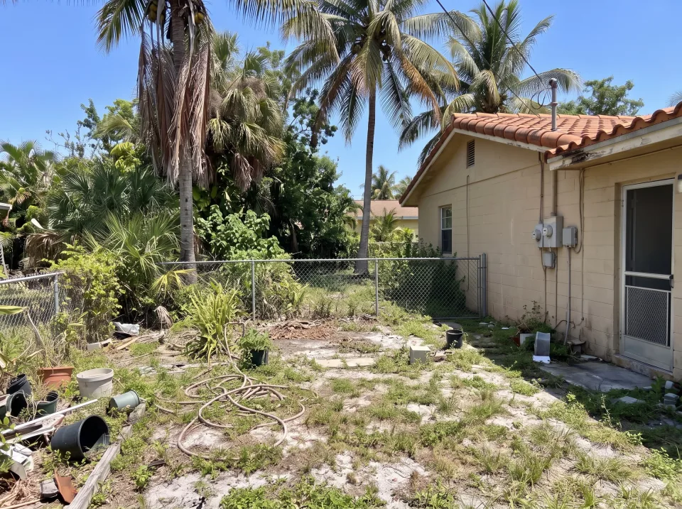 Illustration, after: the shed removed