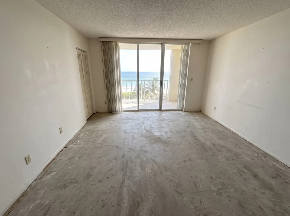 Illustration, after: the bed, dresser, boxes and the carpet removed