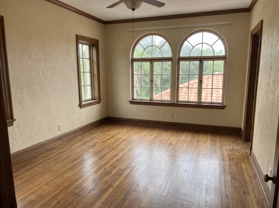 Illustration, after: the space cleared