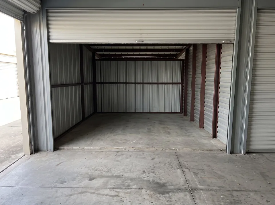 Illustration, after: the storage unit cleared of its contents